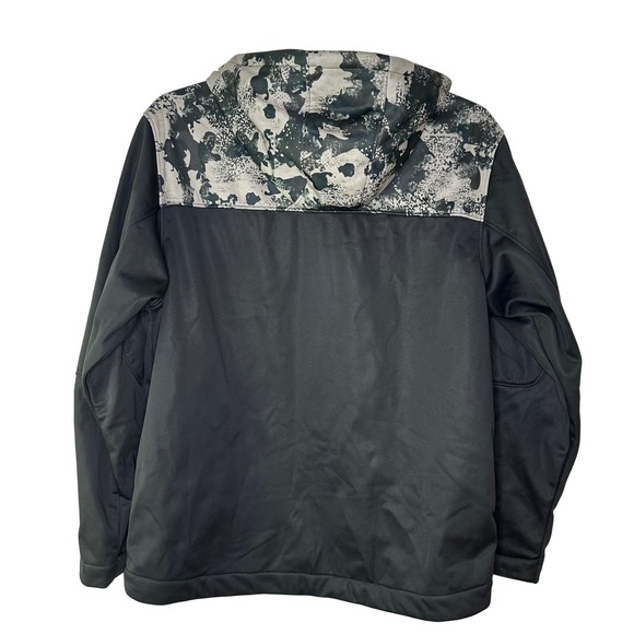 FXR Performance Pro Series Softshell Jacket Mens XL Camo Hood Black Gray Utility - Picture 2 of 11